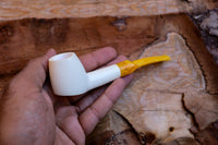 Astaş Meerschaum Pipes, Handmade, Freehand, Smooth Carved, With Fitted Case