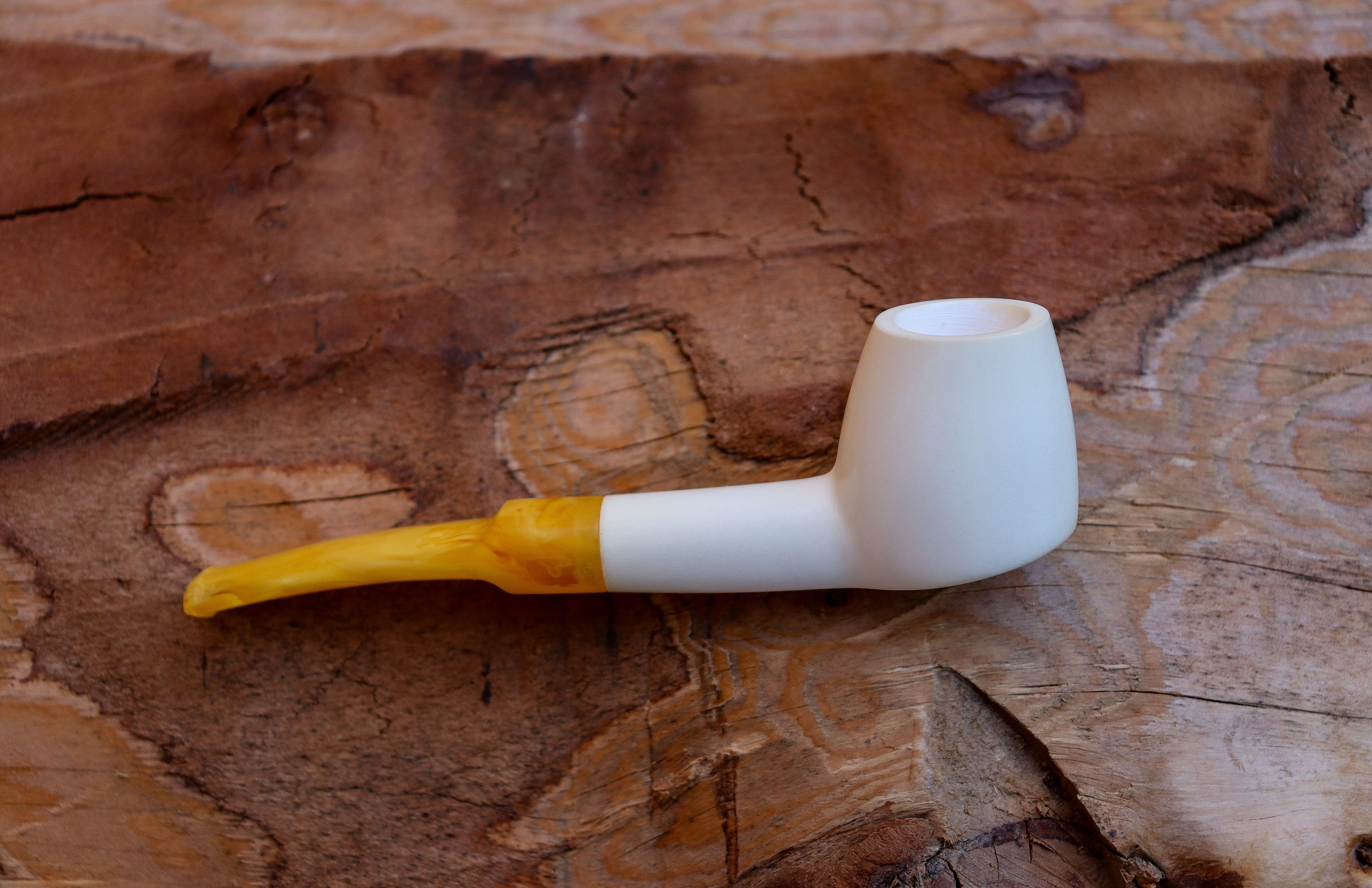 Astaş Meerschaum Pipes, Handmade, Freehand, Smooth Carved, With Fitted Case