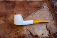 Astaş Meerschaum Pipes, Handmade, Freehand, Smooth Carved, With Fitted Case