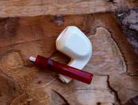 Panel Meerschaum Pipes, Astaş, Panel, Acrylic Stem, Smooth Carved, With Fitted Case