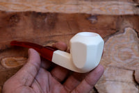Panel Meerschaum Pipes, Astaş, Panel, Acrylic Stem, Smooth Carved, With Fitted Case
