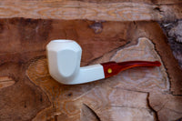 Panel Meerschaum Pipes, Astaş, Panel, Acrylic Stem, Smooth Carved, With Fitted Case