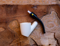 Handmade Astaş Meerschaum Pipes, Freehand, Smooth Carved, With Fitted Case