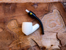 Handmade Astaş Meerschaum Pipes, Freehand, Smooth Carved, With Fitted Case