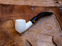 Handmade Astaş Meerschaum Pipes, Freehand, Smooth Carved, With Fitted Case