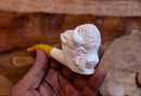 Handmade Astaş Meerschaum Pipes, Buffalo, Large Size, With Fitted Case