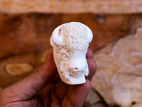 Handmade Astaş Meerschaum Pipes, Buffalo, Large Size, With Fitted Case