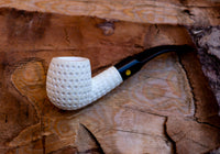 Handmade Freehand Meerschaum Pipes, Astaş, Latticed Carved, Large, With Fitted Case