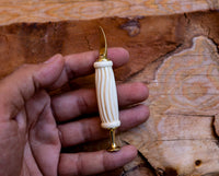 Handmade Astaş Meerschaum Pipes, Tamper, White, With Fitted Case