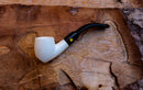 Handmade Astaş Meerschaum Pipes, Freehand, Smooth Carved, With Fitted Case