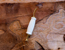 Handmade Tamper Meerschaum Pipes, Astaş, White, With Fitted Case