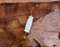 Handmade Tamper Meerschaum Pipes, Astaş, White, With Fitted Case