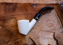 Handmade Astaş Meerschaum Pipes, Freehand, Smooth Carved, With Fitted Case