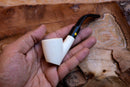 Handmade Astaş Meerschaum Pipes, Freehand, Smooth Carved, With Fitted Case