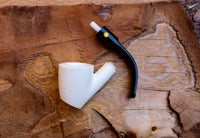 Handmade Astaş Meerschaum Pipes, Freehand, Smooth Carved, With Fitted Case