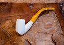 Handmade Cigarette Holder Meerschaum Pipes, Astaş, Freehand, Smooth Carved, With Fitted Case