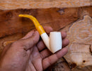 Handmade Cigarette Holder Meerschaum Pipes, Astaş, Freehand, Smooth Carved, With Fitted Case