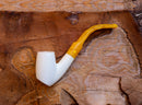 Handmade Cigarette Holder Meerschaum Pipes, Astaş, Freehand, Smooth Carved, With Fitted Case