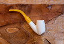 Handmade Cigarette Holder Meerschaum Pipes, Astaş, Freehand, Smooth Carved, With Fitted Case
