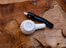 Handmade Astaş Meerschaum Pipes, Sqaut Tomato, Lattice Carved, With Fitted Case