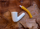 Handmade Astaş Meerchaum Pipes, Dublin Panel, Smooth Carved, Large, With Fitted Case