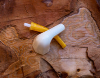 Handmade Astaş Meerchaum Pipes, Dublin Panel, Smooth Carved, Large, With Fitted Case
