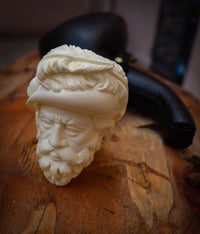 Chevailer Patterned Meerschaum Pipe