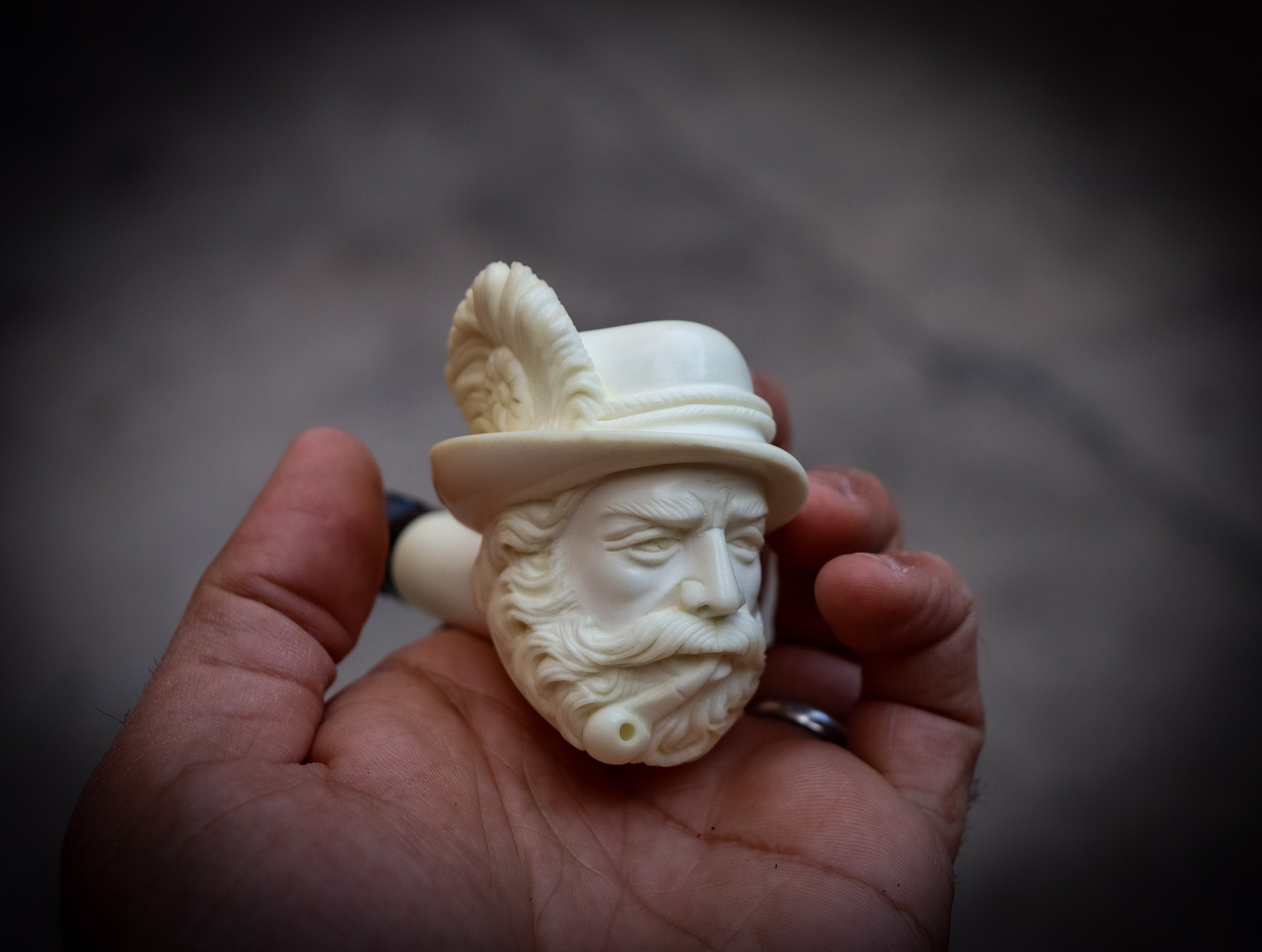 Bavaria Patterned Model Meerschaum Pipe