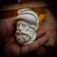 Chevailer Patterned Meerschaum Pipe