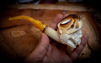 Chevailer Patterned Meerschaum Pipe