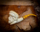 Chevailer Patterned Meerschaum Pipe