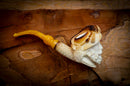 Chevailer Patterned Meerschaum Pipe