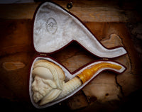 Chevailer Patterned Meerschaum Pipe