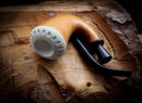 Calabash Mahogany Pipe with Handcarved Block Meerschaum