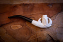 Cigarette Holder Eagle Claw Meerschaum Pipe With Leather Case-Astaş Meerschaum