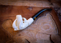Cigarette Holder Eagle Claw Meerschaum Pipe With Leather Case-Astaş Meerschaum