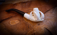 Cigarette Holder Eagle Claw Meerschaum Pipe With Leather Case-Astaş Meerschaum