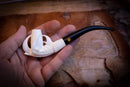 Cigarette Holder Eagle Claw Meerschaum Pipe With Leather Case-Astaş Meerschaum
