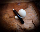 Smooth Special Handmade Half Bent Meerschaum Pipe With Leather Box-Astaş Meerschaum